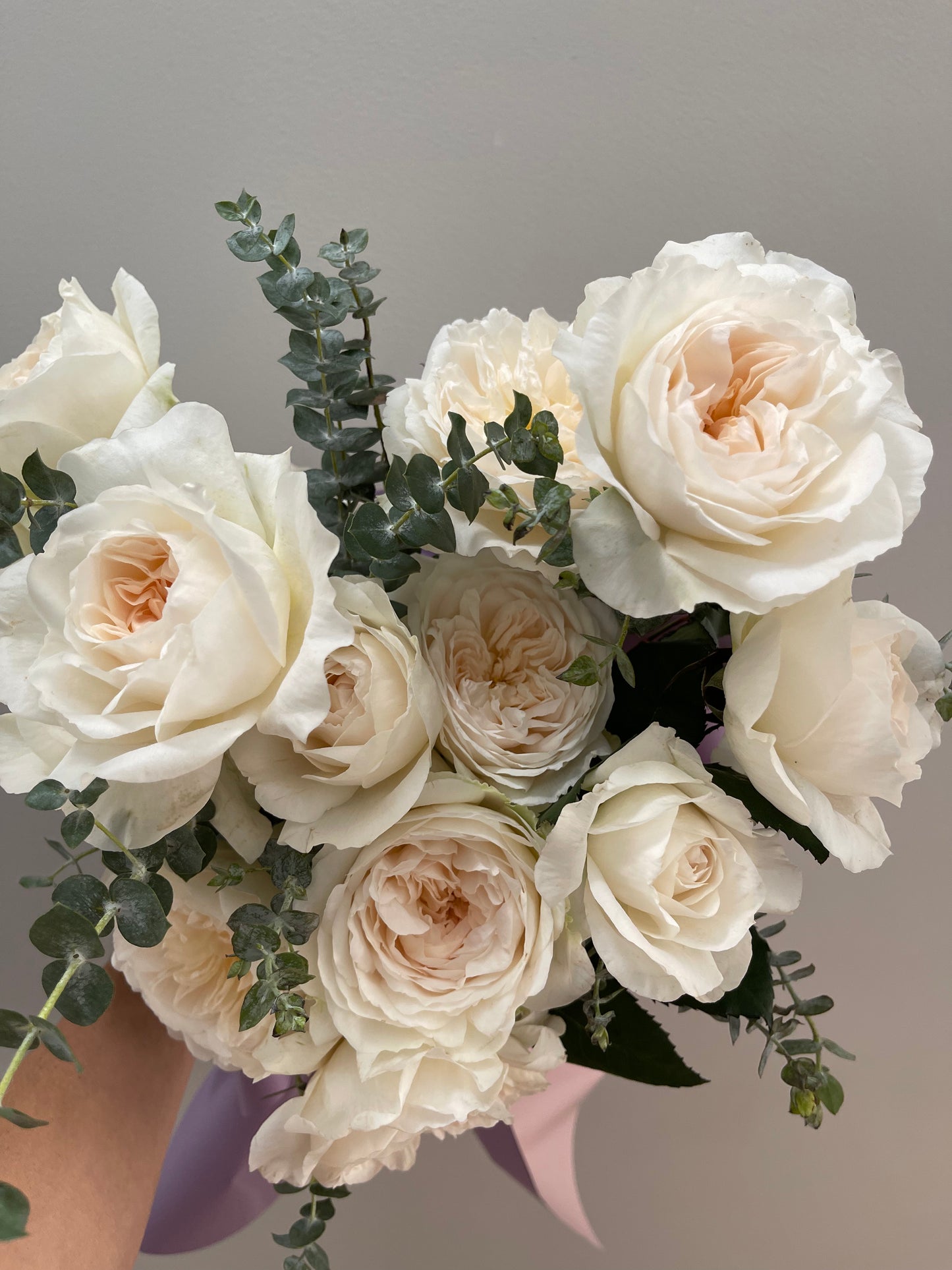 David Austin Garden Roses in a Vase